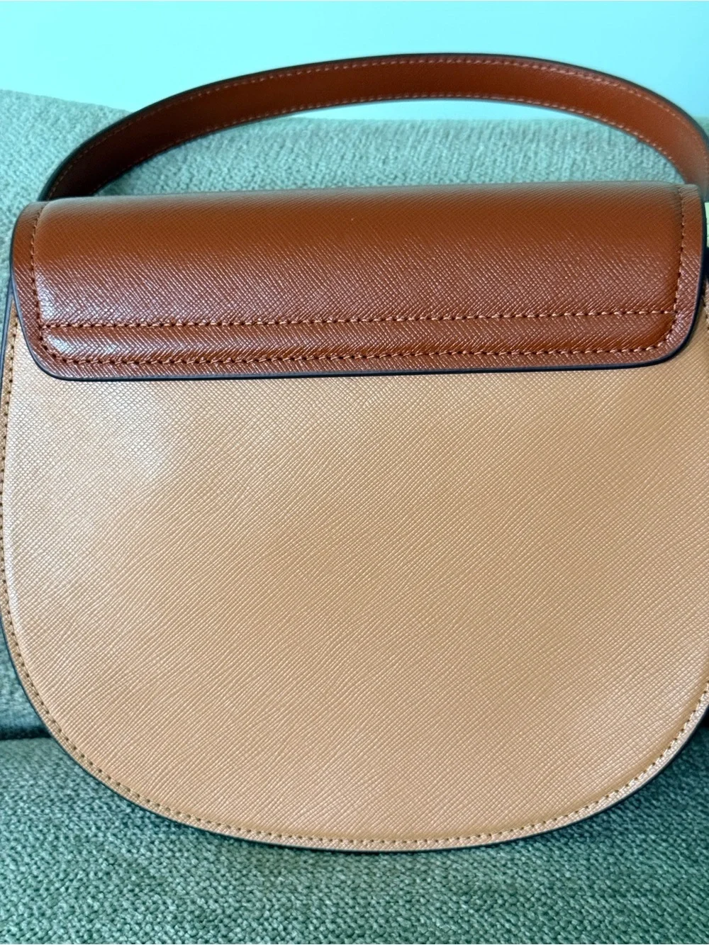 kate spade Two-Tone Orange & Brown Leather Crossbody